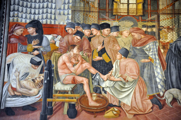 Government (Governo) and care of the sick, 1440-41, Domenico di Bartolo