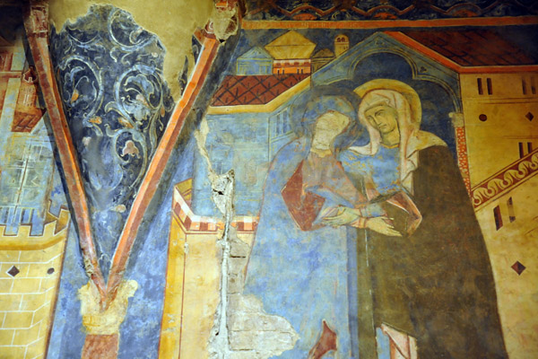 Late 13th C. Fresco in the Crypt of Siena Cathedral