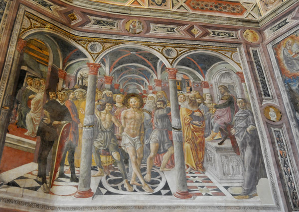 Fresco - Scourging (Flagellation) of Christ, Vecchietta