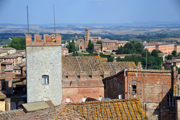 Tower of the Palazzo Chigi-Saracini from the facciatone lookout