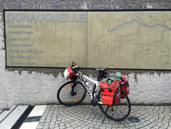On this trip, we're cycling for 6 days from Donaueschingen to Regensburg