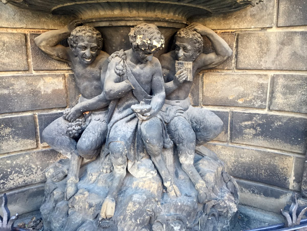 Detail of the Pan Fountain of the Dresdner Zwinger, Sophienstrae