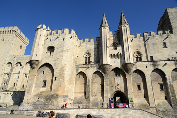 Palais des Papes - seat of the Roman Catholic Church in the 14th C,