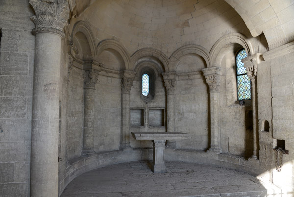 Inside the 12th C. Chapel of St. Nicholas, Pont d'Avignon