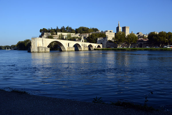 The Pont d'Avignon once had 22 arches to span the 900m Rhône River