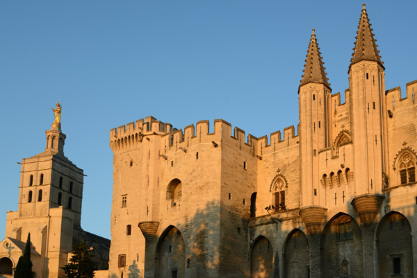 Place du Palais at sunset, Avignon