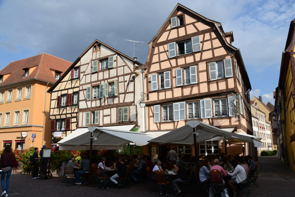 Alsatian half-timbered houses, Place de l'Ancienne Douane, Colmar