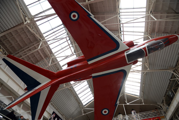 Dassault-Breguet-Dornier Alpha Jet in the livery of the RAF's Red Arrows