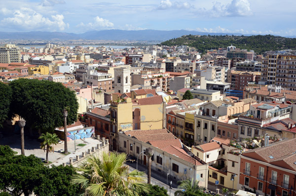View from the top of Ascensore Bastione S. Remy, Cagliari
