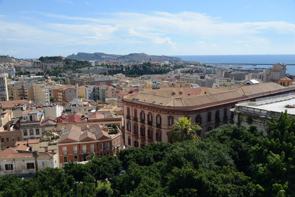 View from the top of Ascensore Bastione S. Remy, Cagliari