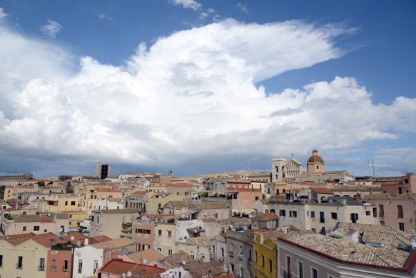 View to the north from Torre dell'Elefante, Cagliari