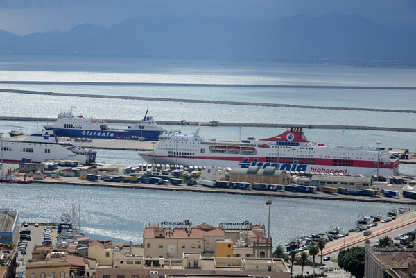 Ferry port of Cagliari, Sardinia