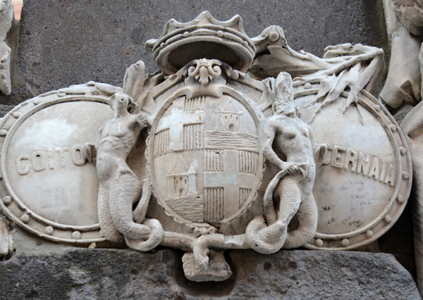 Detail of the monument on Piazza Martiri D'Italia, Cagliari