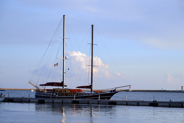 Two-masted sailboat, Port of Cagliari
