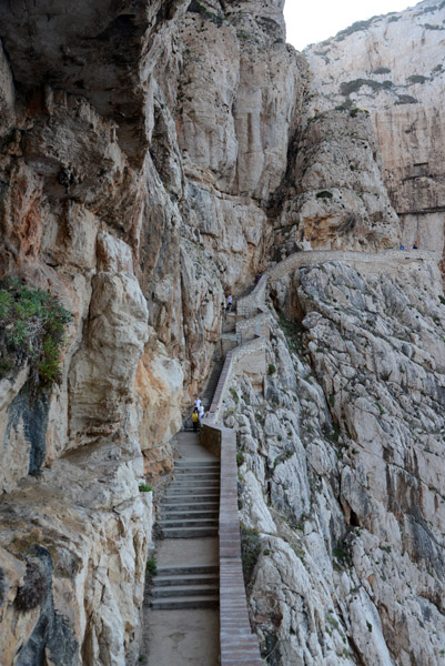 The staircase to Neptune's Grotto