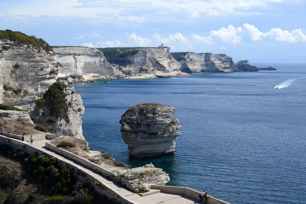 Cliff Walk and Sea Stack, Bonifacio, Corsica