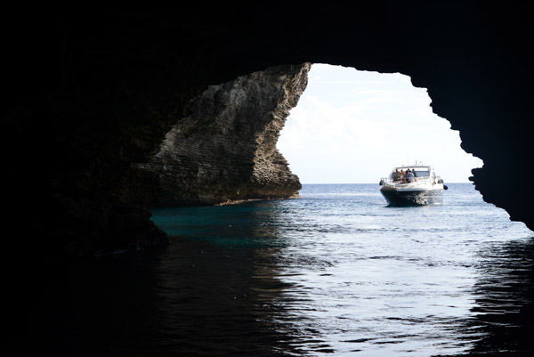Several sea caves around Bonifacio are big enough for fairly large boats to enter