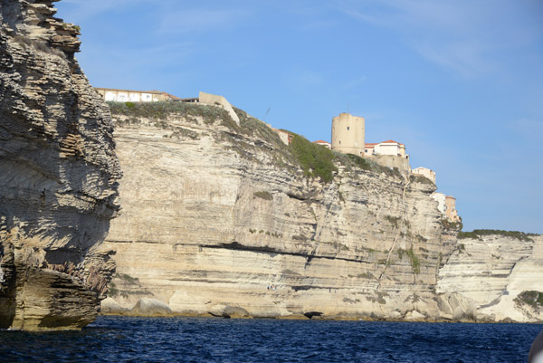 Tower of the original 9th C. Citadel of Bonifacio 