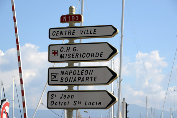The Ajaccio airport is named afte Napolon Bonaparte