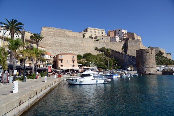 Quai Adolphe Landry with the Citadel of Calvi
