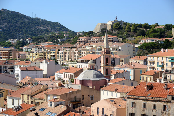 Lower Town with the Church of Ste-Marie Major from the Citadel of Calvi