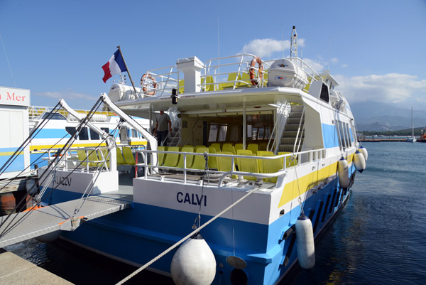 One of the Colombo Line tour boats, Calvi