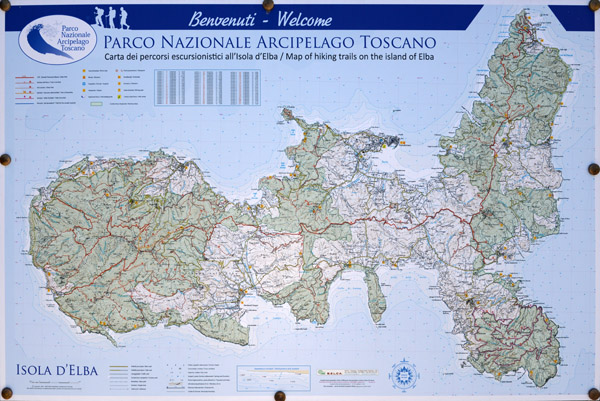 Elba Map - Parco Nazionale Arcipelago Toscano