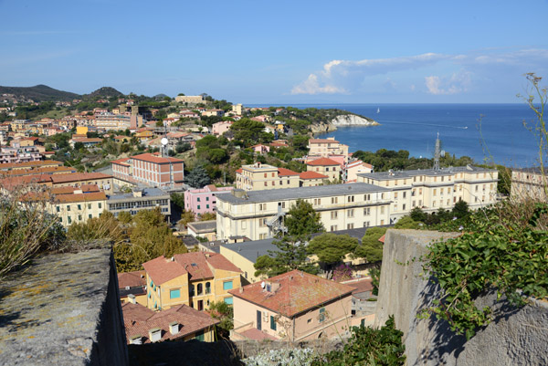 View to the west of the newer district of Portoferraio