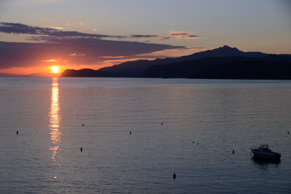 Sunset from the Hotel Dino, Capoliveri, Elba