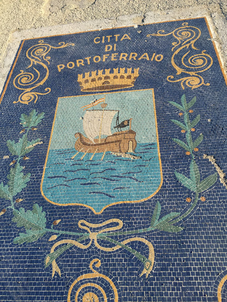 Mosaic with the coat-of-arms of Portoferraio