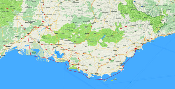 Avignon-Pont du Garde-Nimes-Carmargue-Marseille-Toulon-St Tropez-Nice