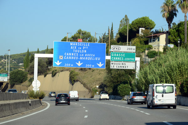 Driving to Cannes Mandelieu Airport