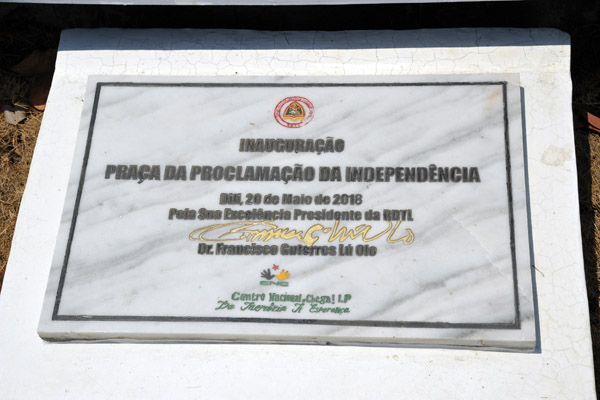 Square of the Proclamation of Independence inaugurated in 2018