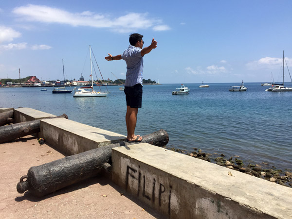 Cannon on the Dili waterfront