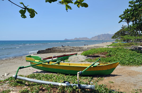 Outrigger on the beach in Dili