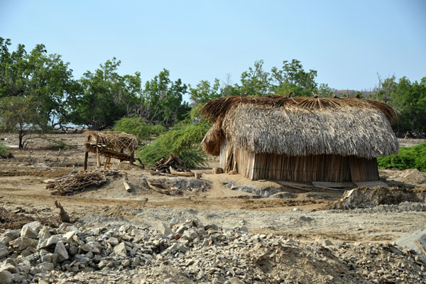 Hut next to the mangroves, Tibar Bay
