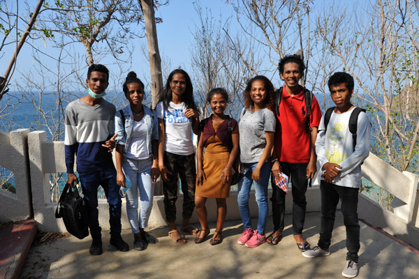Interview team from Timor-Leste University School of Foreign Affairs