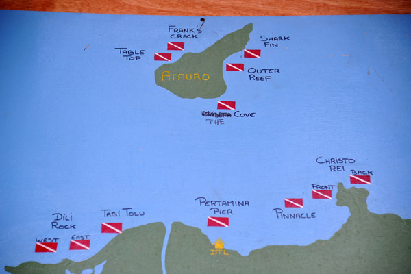 Dive sites of Dili and Aturo Island, Timor-Leste