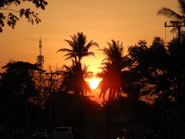 Sunset over the left shoulder, Dili