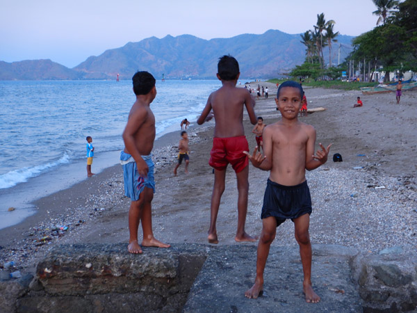 Friendly locals in Dili, Timor-Leste