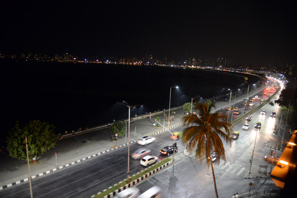 Marine Drive at night - the Queen's Necklace