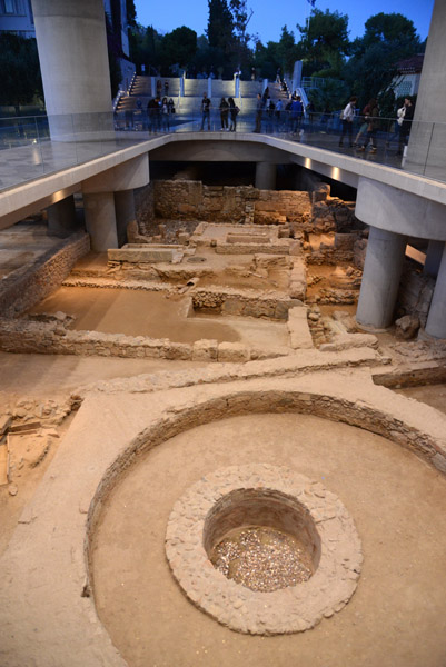 Ruins beneath the Acropolis Museum entrance