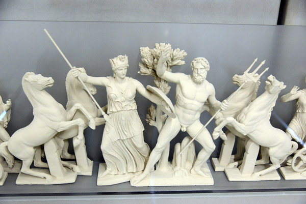 Model of the west pediment of the Parthenon