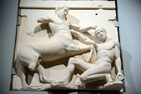Battle of Centaurs and Lapithis, Parthenon south metope block 30