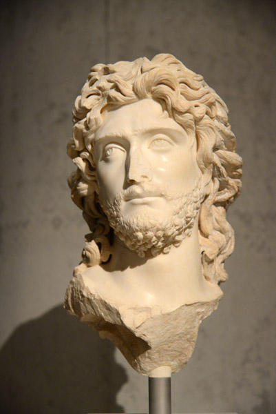 Roman Period bust (end of 2nd C. AD) found in the Theatre of Dionysos
