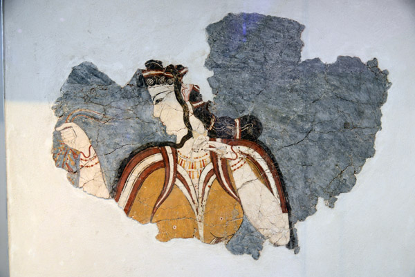 Fragment of a wall painting, Acropolis of Mycenae
