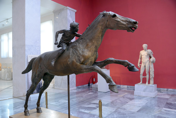 Bronze horse and young jockey from shipwreck off Cape Artemision, Euboae