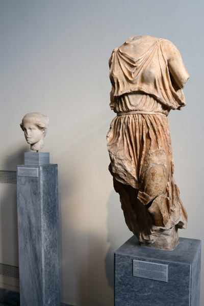 Female statue found there the Theseion of Athens, ca 440 BC