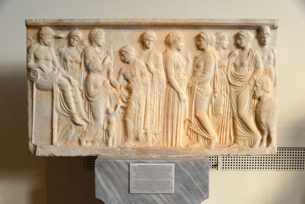 Votive relief, Pentelic marble, New Phaleron, Attica - ca 410 BC