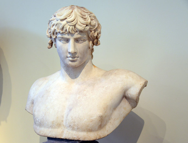Antinoos, the favorite of Emperor Hadrian, Thasian marble, Patras 130-138 AD